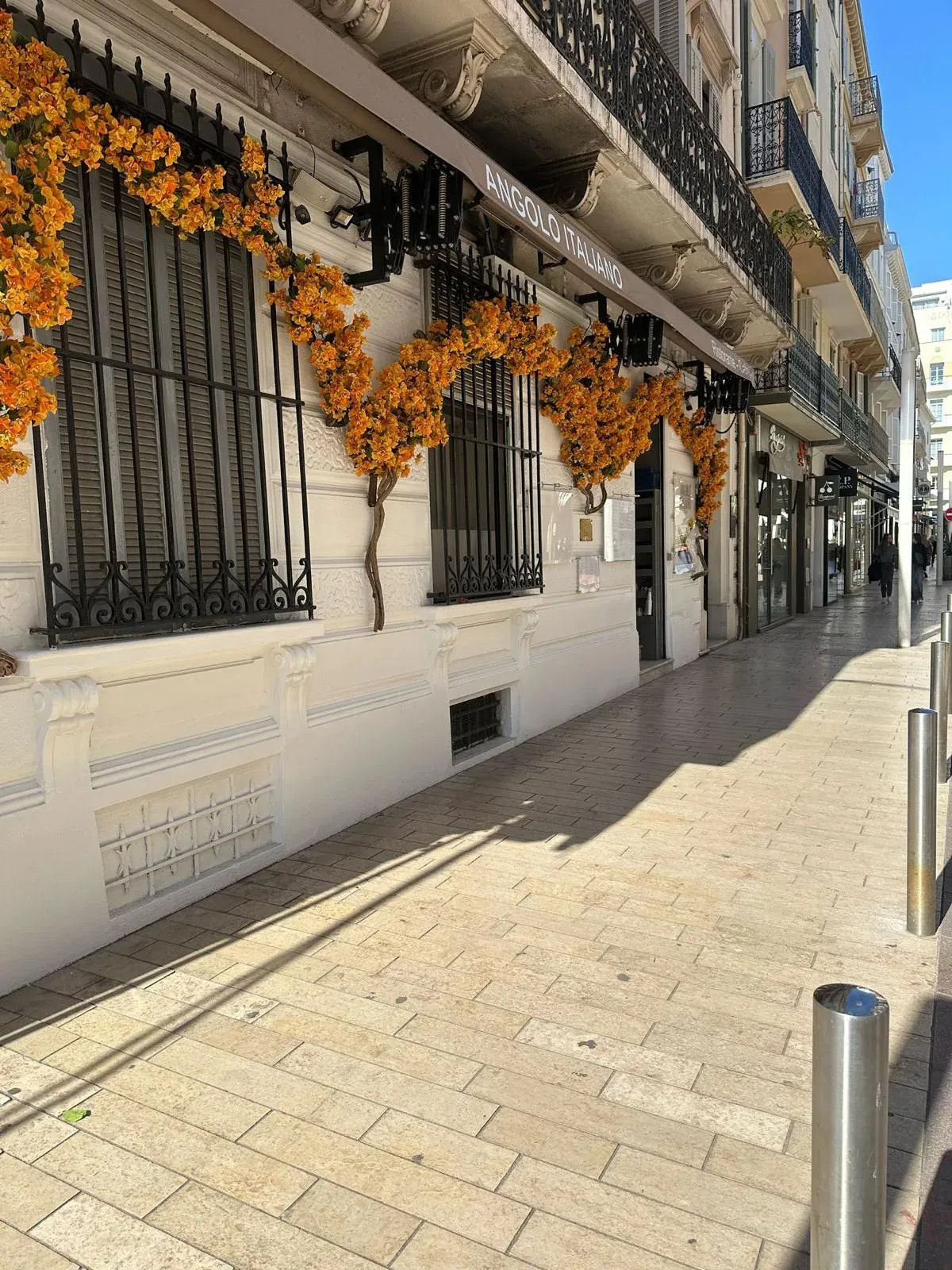 Mur végétal artificiel au restaurant Angolo Italiano, Cannes